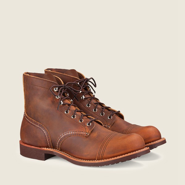 Red Wing Heritage Boots Iron Ranger - 6-inchr Rough & Tough Leather - Brown - Mens UVH139658